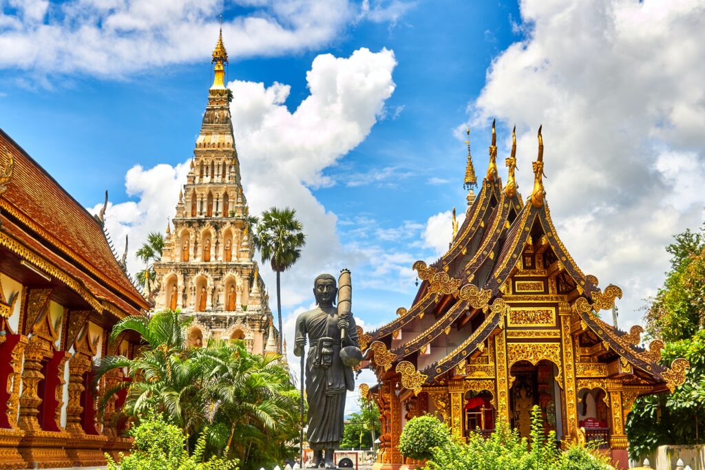 Sculptural buildings and temples of Thailand